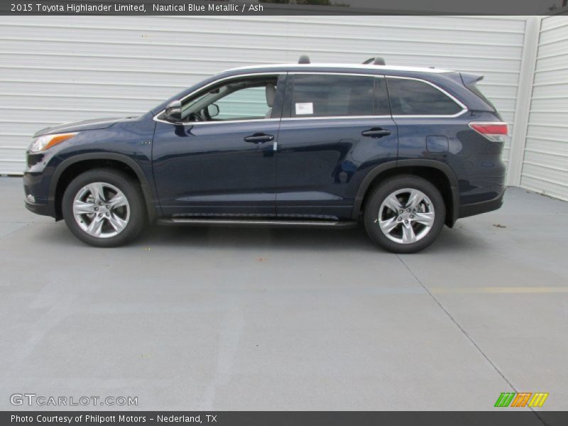 Nautical Blue Metallic / Ash 2015 Toyota Highlander Limited