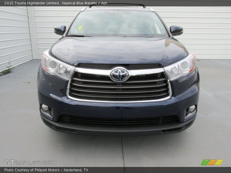 Nautical Blue Metallic / Ash 2015 Toyota Highlander Limited
