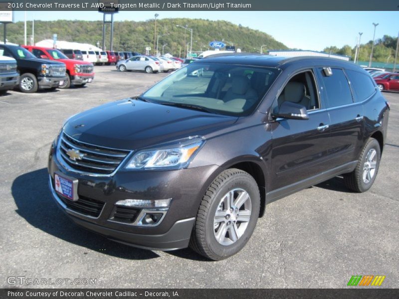Tungsten Metallic / Dark Titanium/Light Titanium 2016 Chevrolet Traverse LT AWD