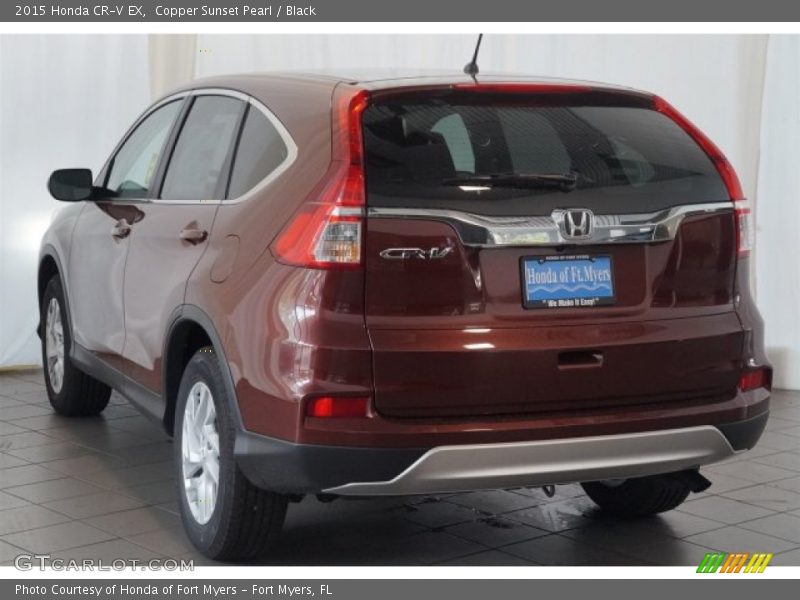 Copper Sunset Pearl / Black 2015 Honda CR-V EX