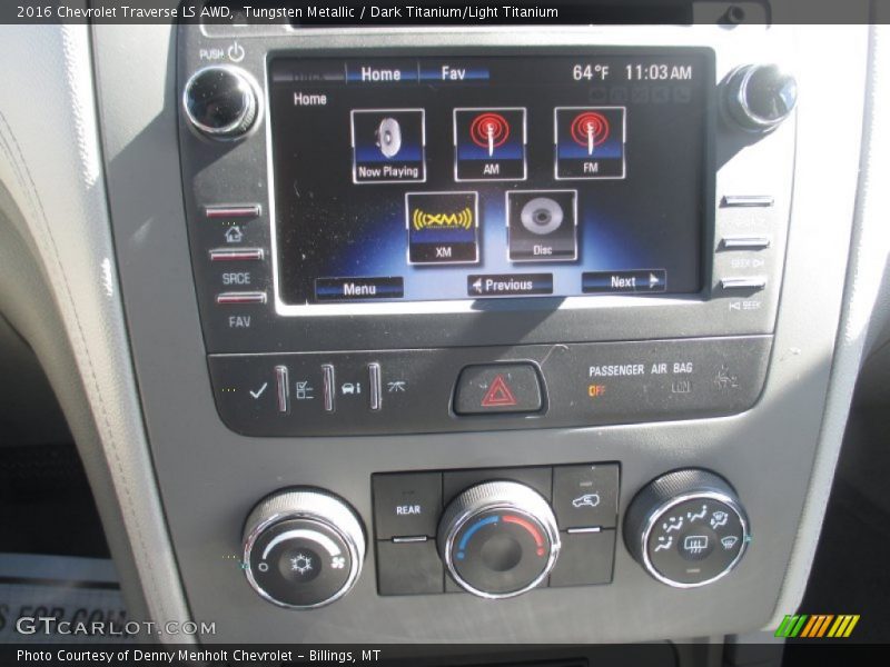 Tungsten Metallic / Dark Titanium/Light Titanium 2016 Chevrolet Traverse LS AWD