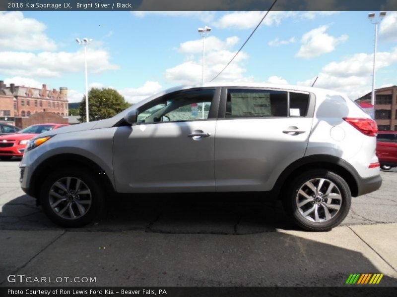 Bright Silver / Black 2016 Kia Sportage LX