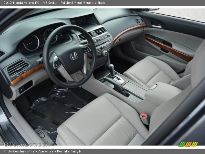 Polished Metal Metallic / Black 2012 Honda Accord EX-L V6 Sedan