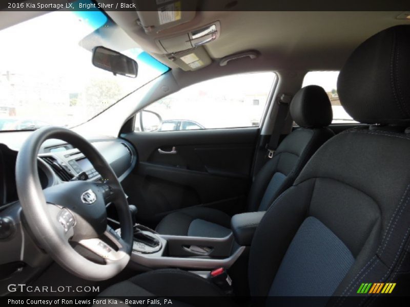 Front Seat of 2016 Sportage LX