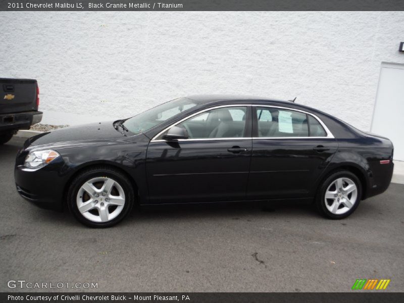 Black Granite Metallic / Titanium 2011 Chevrolet Malibu LS