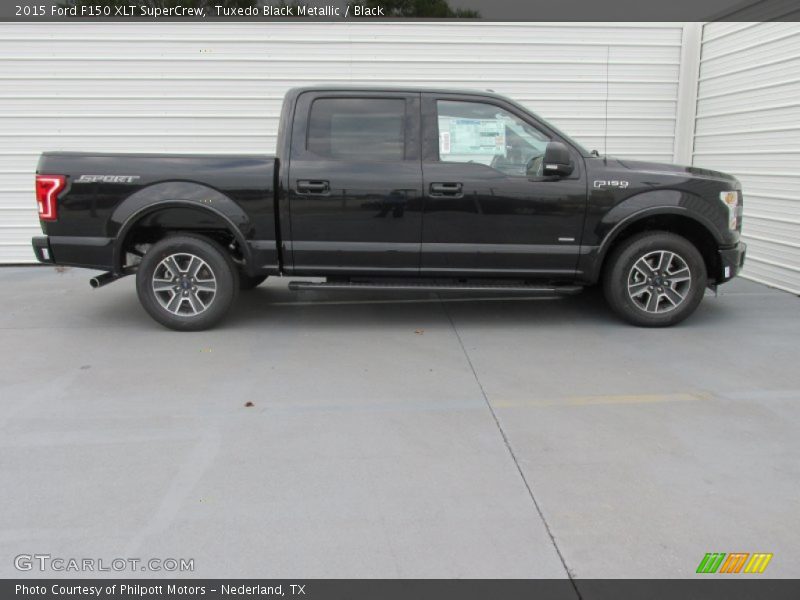 Tuxedo Black Metallic / Black 2015 Ford F150 XLT SuperCrew