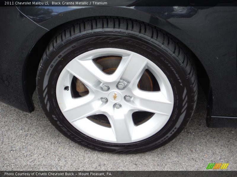 Black Granite Metallic / Titanium 2011 Chevrolet Malibu LS