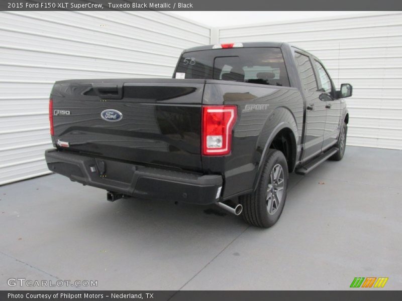 Tuxedo Black Metallic / Black 2015 Ford F150 XLT SuperCrew