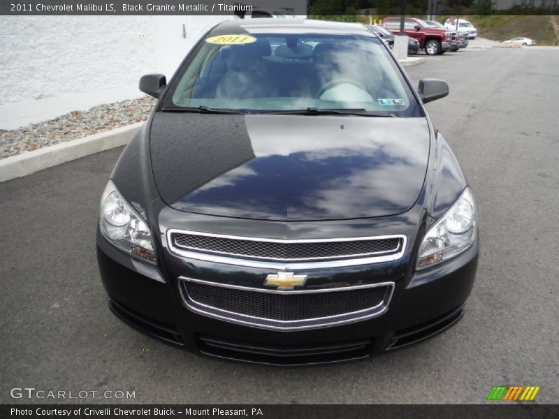 Black Granite Metallic / Titanium 2011 Chevrolet Malibu LS