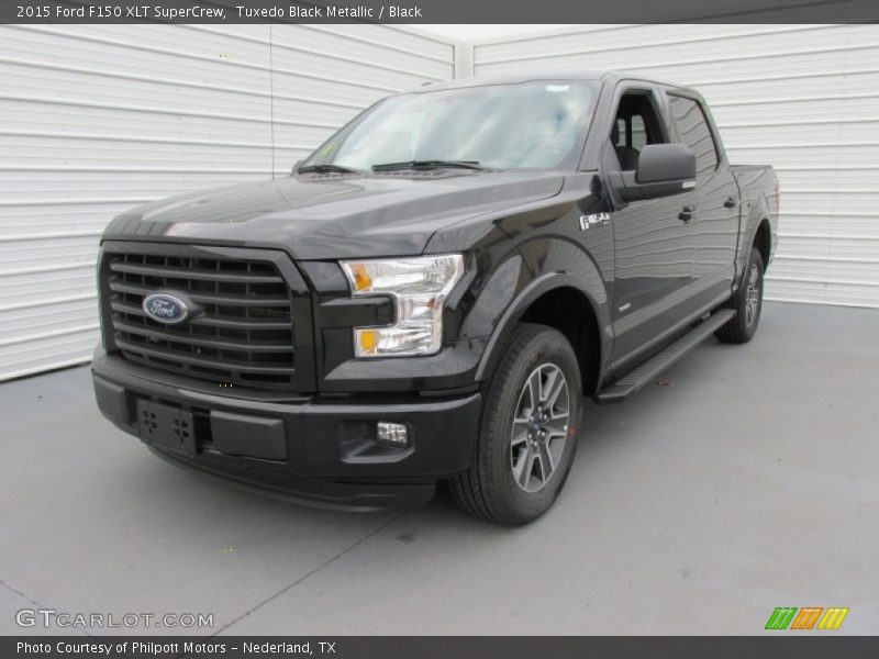 Tuxedo Black Metallic / Black 2015 Ford F150 XLT SuperCrew