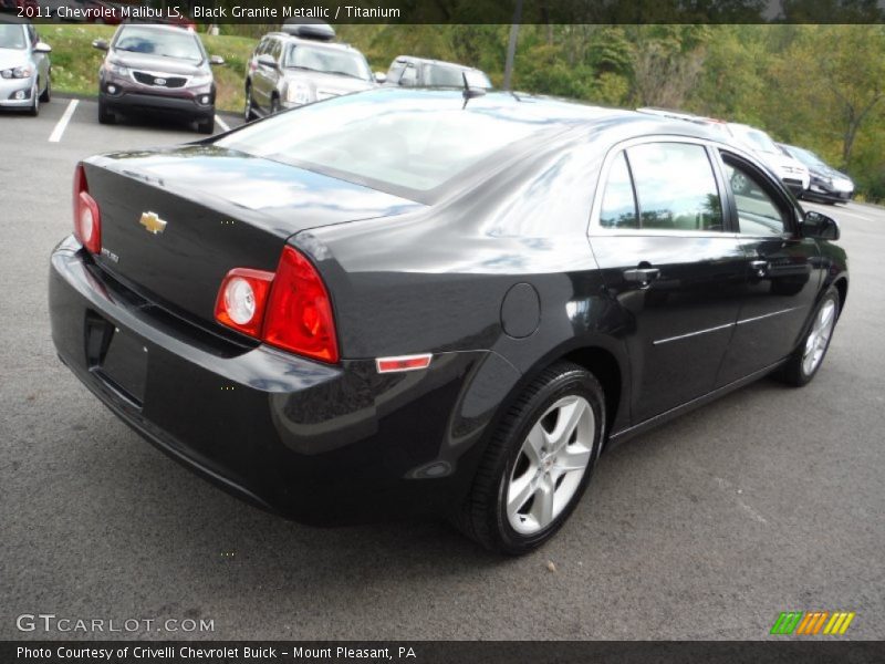 Black Granite Metallic / Titanium 2011 Chevrolet Malibu LS