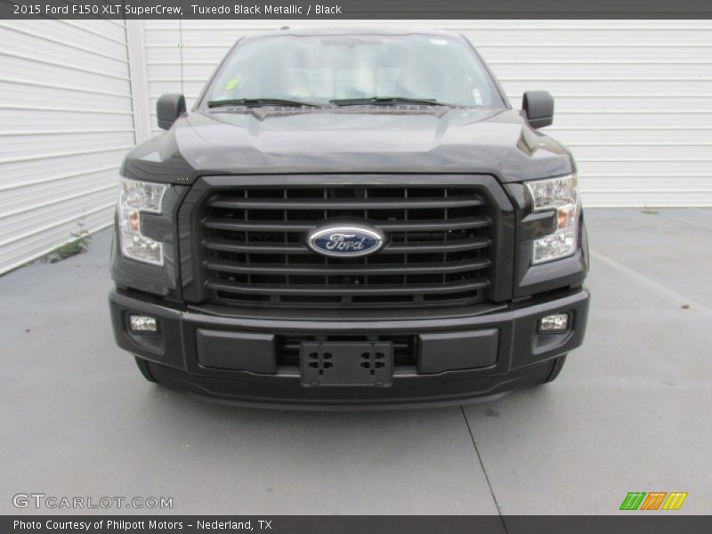 Tuxedo Black Metallic / Black 2015 Ford F150 XLT SuperCrew