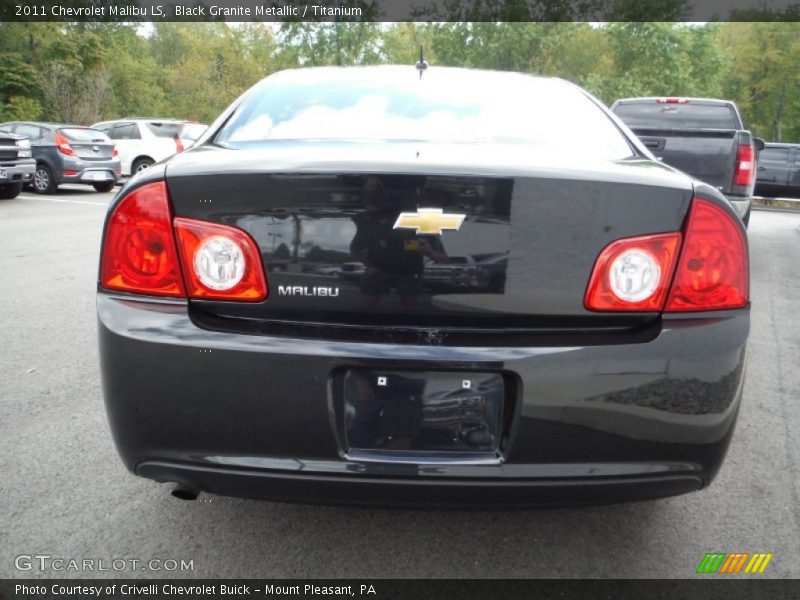 Black Granite Metallic / Titanium 2011 Chevrolet Malibu LS