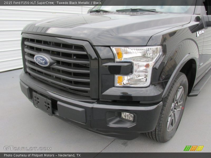 Tuxedo Black Metallic / Black 2015 Ford F150 XLT SuperCrew