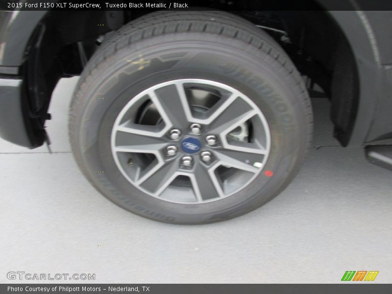 Tuxedo Black Metallic / Black 2015 Ford F150 XLT SuperCrew