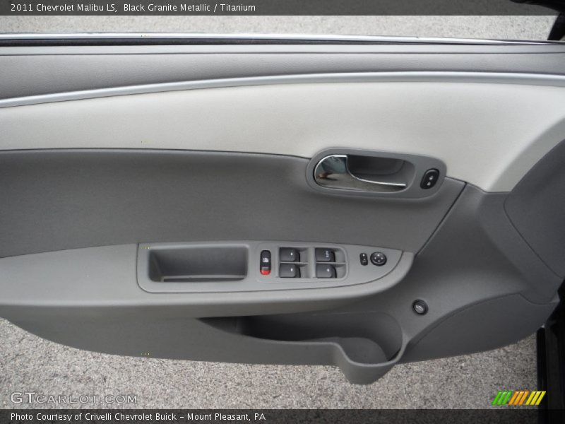 Black Granite Metallic / Titanium 2011 Chevrolet Malibu LS