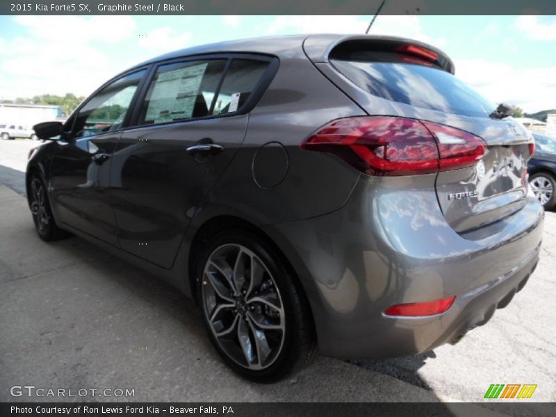 Graphite Steel / Black 2015 Kia Forte5 SX