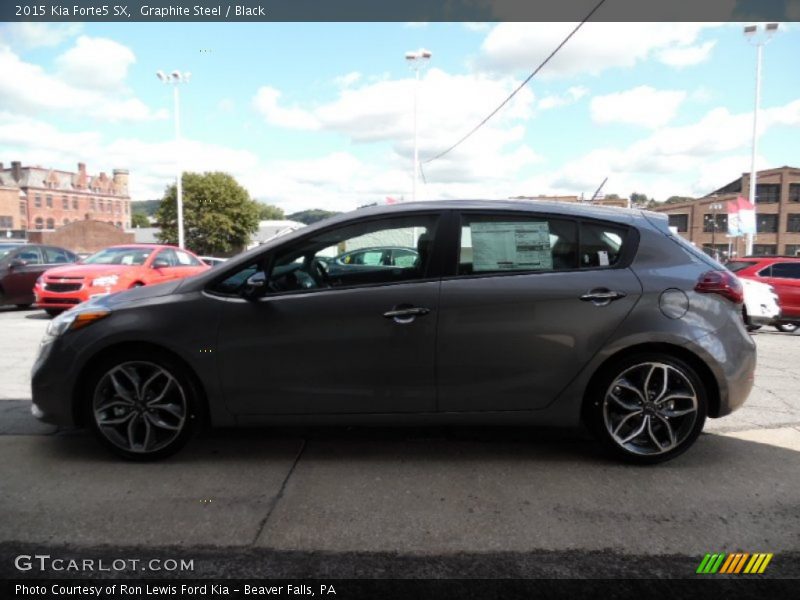 Graphite Steel / Black 2015 Kia Forte5 SX