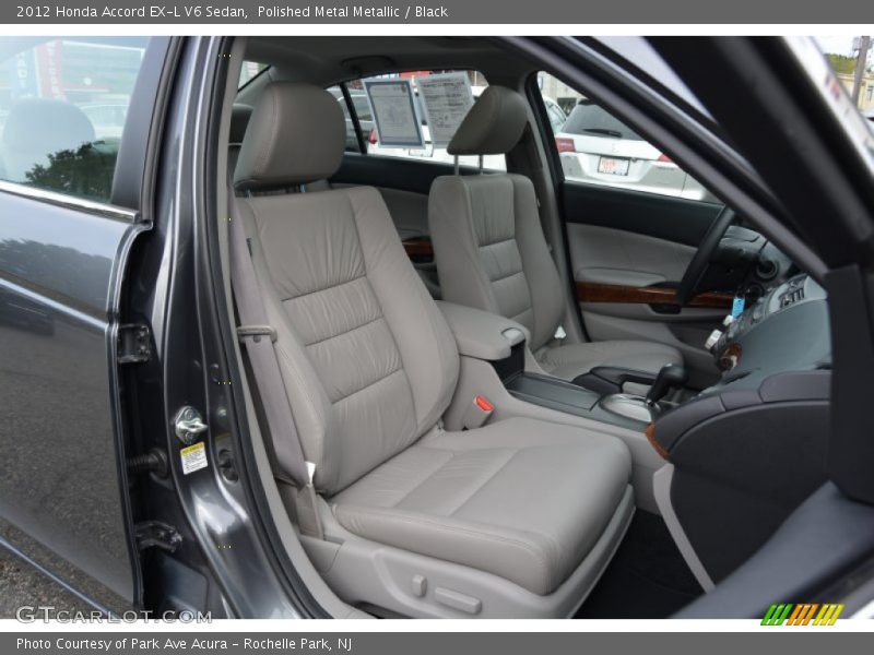 Polished Metal Metallic / Black 2012 Honda Accord EX-L V6 Sedan
