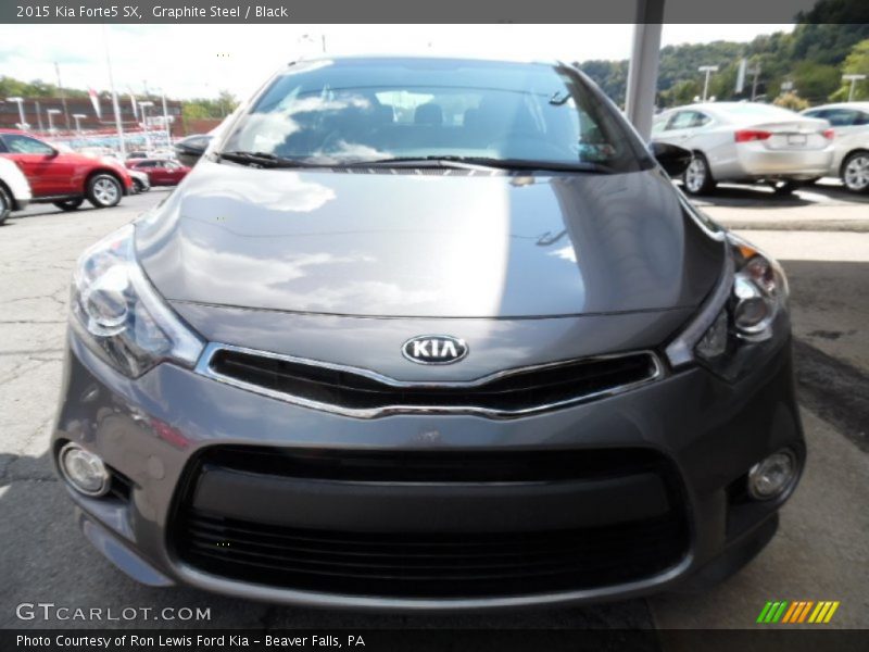 Graphite Steel / Black 2015 Kia Forte5 SX