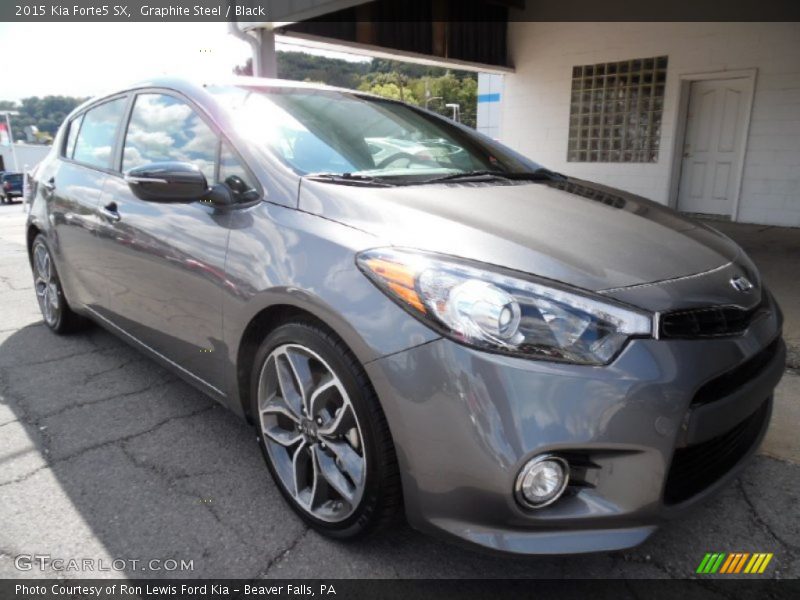 Graphite Steel / Black 2015 Kia Forte5 SX