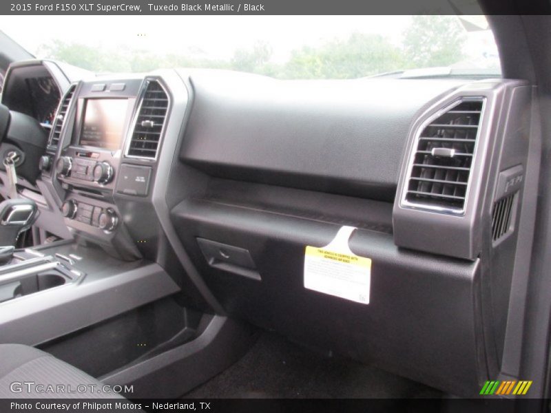 Tuxedo Black Metallic / Black 2015 Ford F150 XLT SuperCrew