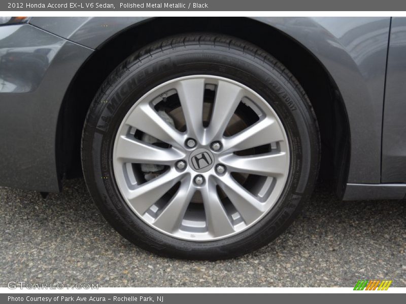Polished Metal Metallic / Black 2012 Honda Accord EX-L V6 Sedan