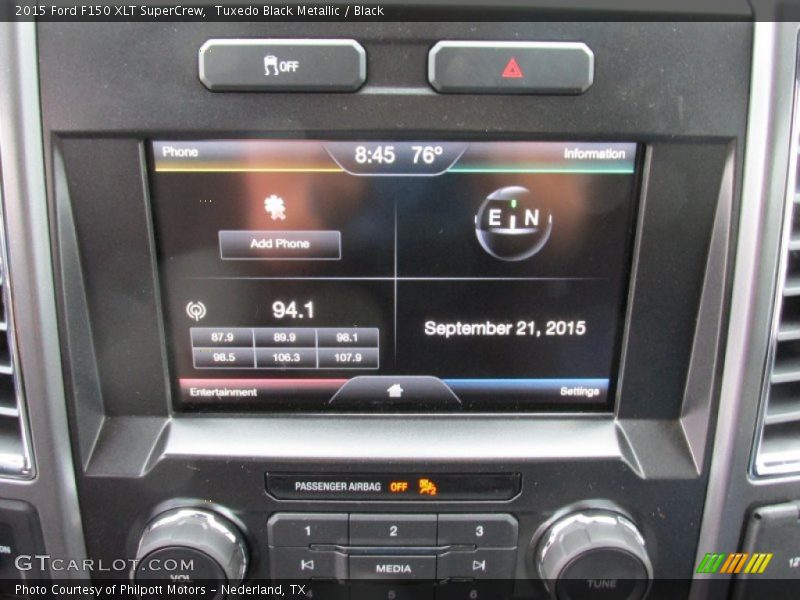 Tuxedo Black Metallic / Black 2015 Ford F150 XLT SuperCrew