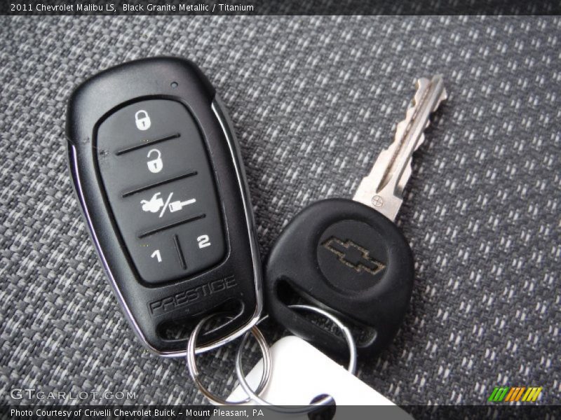 Black Granite Metallic / Titanium 2011 Chevrolet Malibu LS