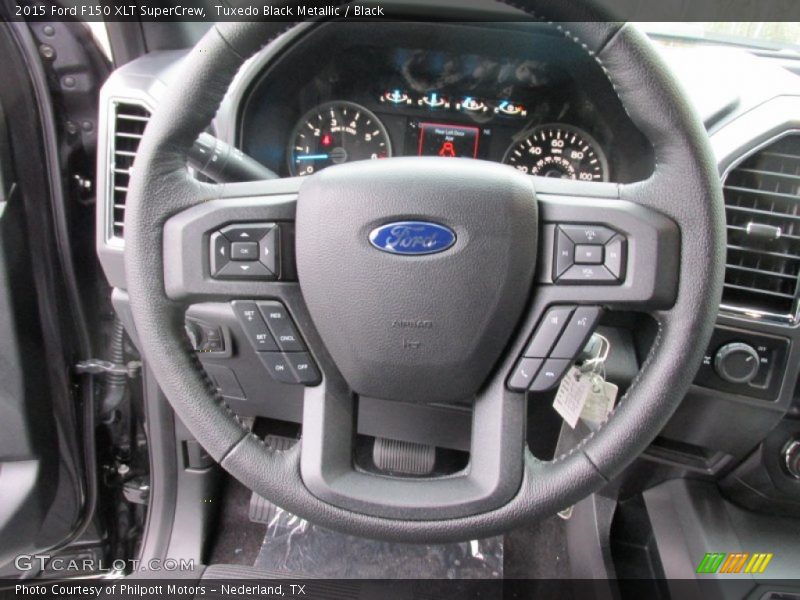 Tuxedo Black Metallic / Black 2015 Ford F150 XLT SuperCrew