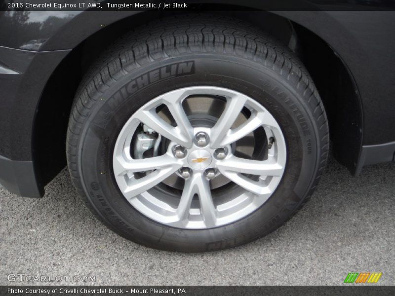 Tungsten Metallic / Jet Black 2016 Chevrolet Equinox LT AWD