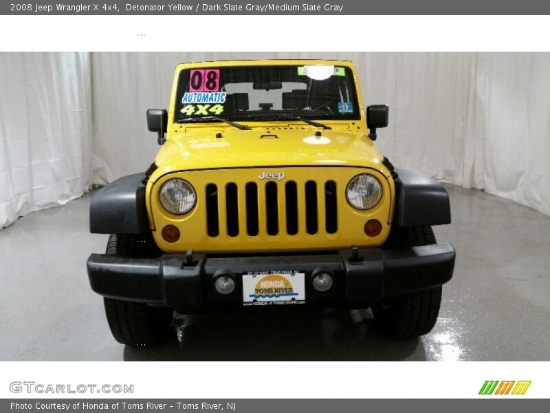 Detonator Yellow / Dark Slate Gray/Medium Slate Gray 2008 Jeep Wrangler X 4x4