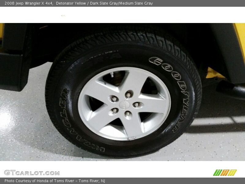 Detonator Yellow / Dark Slate Gray/Medium Slate Gray 2008 Jeep Wrangler X 4x4