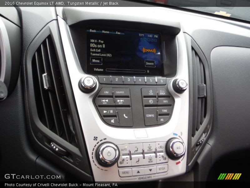 Tungsten Metallic / Jet Black 2016 Chevrolet Equinox LT AWD