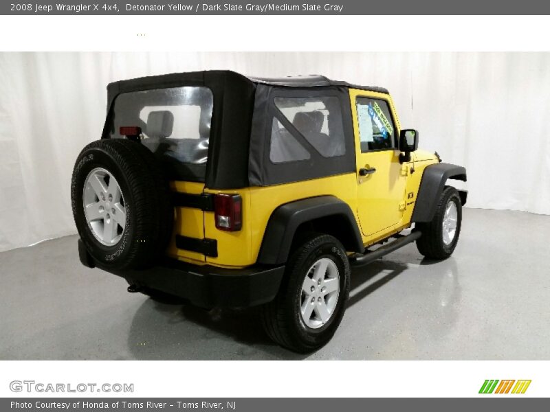 Detonator Yellow / Dark Slate Gray/Medium Slate Gray 2008 Jeep Wrangler X 4x4
