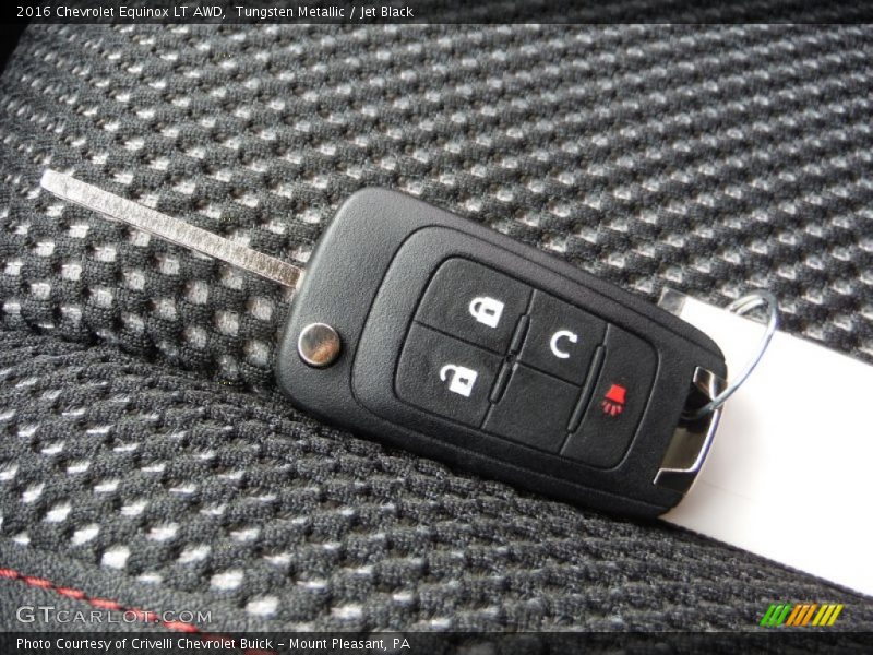 Tungsten Metallic / Jet Black 2016 Chevrolet Equinox LT AWD