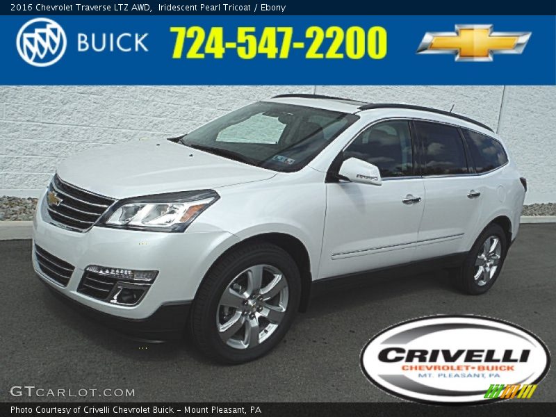 Iridescent Pearl Tricoat / Ebony 2016 Chevrolet Traverse LTZ AWD