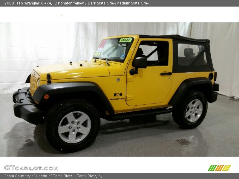 Detonator Yellow / Dark Slate Gray/Medium Slate Gray 2008 Jeep Wrangler X 4x4
