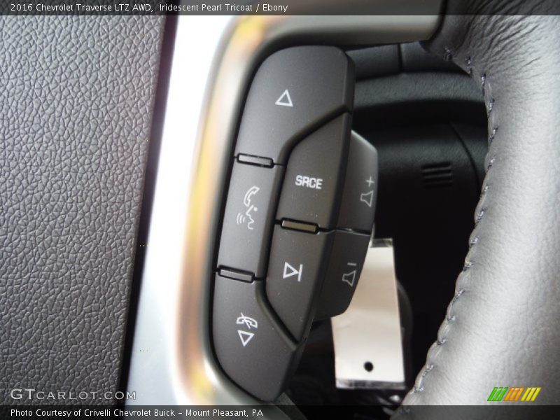 Iridescent Pearl Tricoat / Ebony 2016 Chevrolet Traverse LTZ AWD