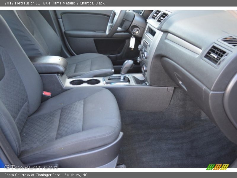 Blue Flame Metallic / Charcoal Black 2012 Ford Fusion SE