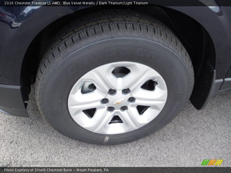 Blue Velvet Metallic / Dark Titanium/Light Titanium 2016 Chevrolet Traverse LS AWD