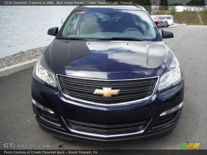 Blue Velvet Metallic / Dark Titanium/Light Titanium 2016 Chevrolet Traverse LS AWD