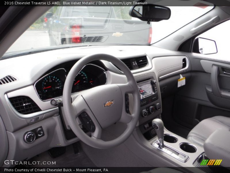 Blue Velvet Metallic / Dark Titanium/Light Titanium 2016 Chevrolet Traverse LS AWD
