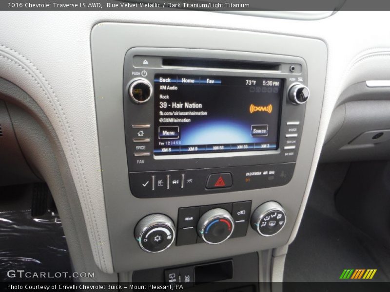 Blue Velvet Metallic / Dark Titanium/Light Titanium 2016 Chevrolet Traverse LS AWD