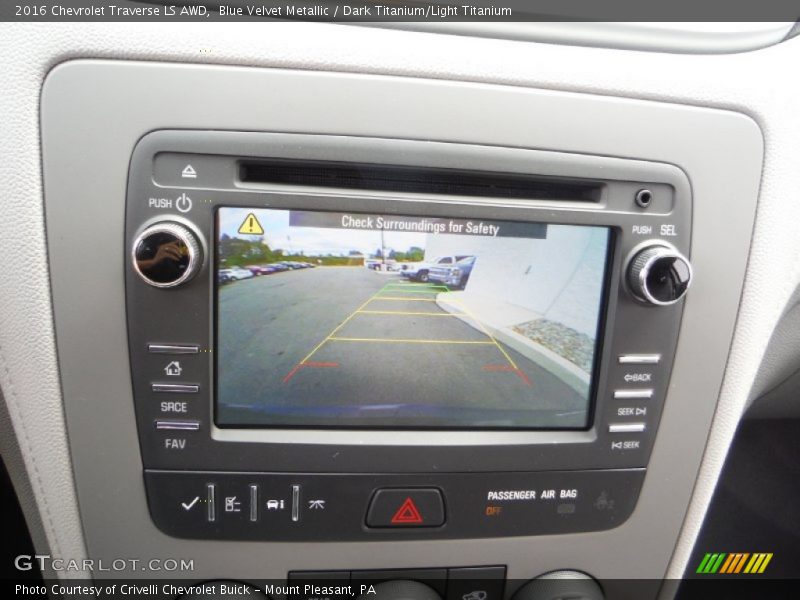 Blue Velvet Metallic / Dark Titanium/Light Titanium 2016 Chevrolet Traverse LS AWD