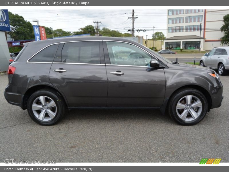Grigio Metallic / Taupe 2012 Acura MDX SH-AWD