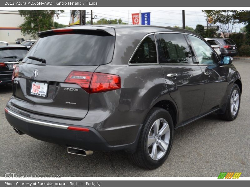Grigio Metallic / Taupe 2012 Acura MDX SH-AWD