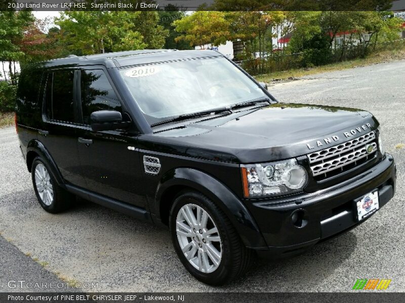 Santorini Black / Ebony 2010 Land Rover LR4 HSE