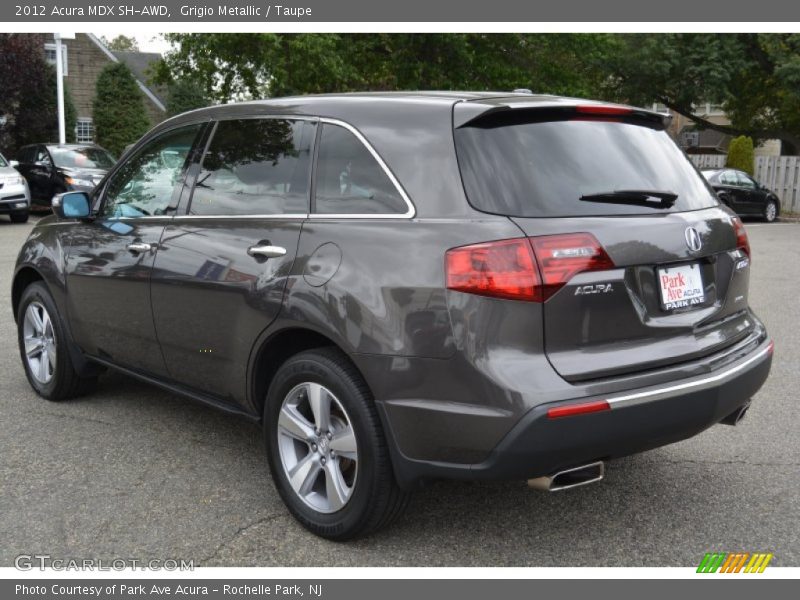 Grigio Metallic / Taupe 2012 Acura MDX SH-AWD