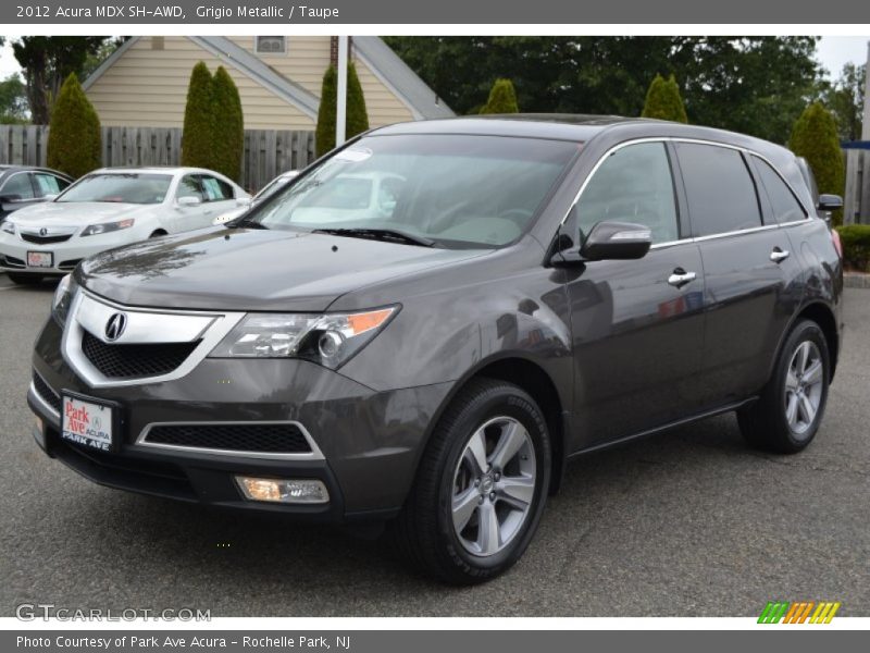 Grigio Metallic / Taupe 2012 Acura MDX SH-AWD